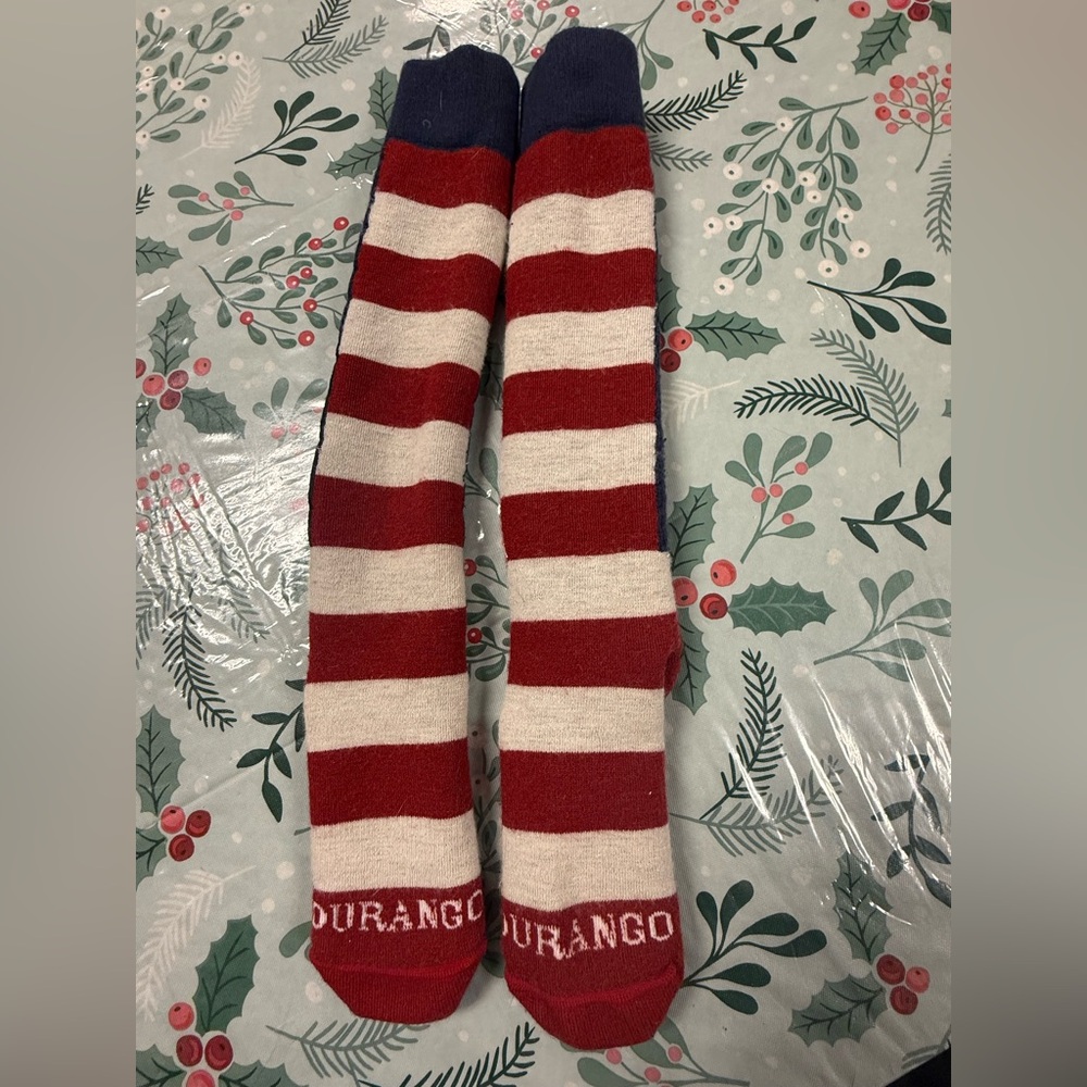 Durango marino wool blend American flag boot socks